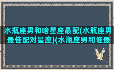 水瓶座男和啥星座最配(水瓶座男最佳配对星座)(水瓶座男和谁最般配)