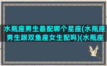 水瓶座男生最配哪个星座(水瓶座男生跟双鱼座女生配吗)(水瓶座男与什么星座最配)