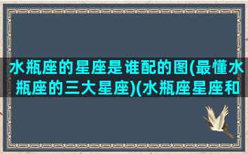 水瓶座的星座是谁配的图(最懂水瓶座的三大星座)(水瓶座星座和什么星座最配)