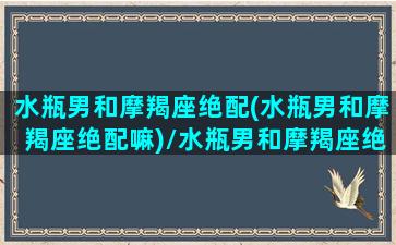 水瓶男和摩羯座绝配(水瓶男和摩羯座绝配嘛)/水瓶男和摩羯座绝配(水瓶男和摩羯座绝配嘛)-我的网站