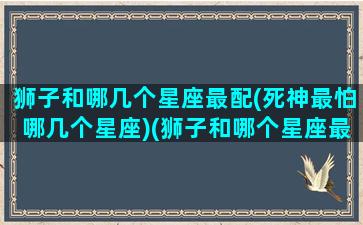 狮子和哪几个星座最配(死神最怕哪几个星座)(狮子和哪个星座最匹配)