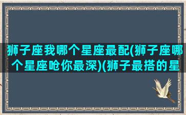 狮子座我哪个星座最配(狮子座哪个星座呛你最深)(狮子最搭的星座)