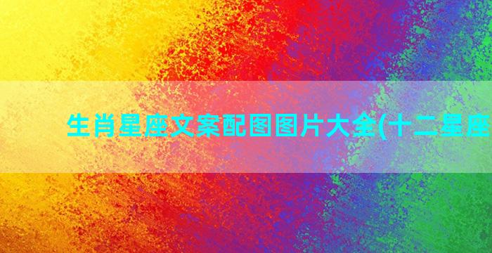 生肖星座文案配图图片大全(十二星座文案1)