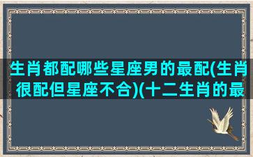 生肖都配哪些星座男的最配(生肖很配但星座不合)(十二生肖的最佳配偶是什么星座)