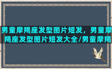 男童摩羯座发型图片短发，男童摩羯座发型图片短发大全/男童摩羯座发型图片短发，男童摩羯座发型图片短发大全-我的网站