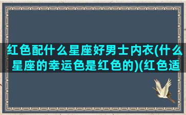 红色配什么星座好男士内衣(什么星座的幸运色是红色的)(红色适合)