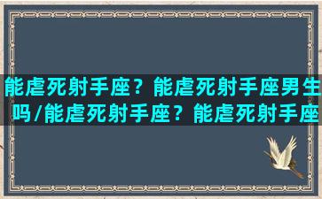 能虐死射手座？能虐死射手座男生吗/能虐死射手座？能虐死射手座男生吗-我的网站