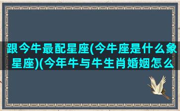 跟今牛最配星座(今牛座是什么象星座)(今年牛与牛生肖婚姻怎么样!)