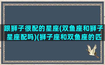 跟狮子很配的星座(双鱼座和狮子星座配吗)(狮子座和双鱼座的匹配程度)