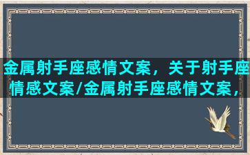 金属射手座感情文案，关于射手座情感文案/金属射手座感情文案，关于射手座情感文案-我的网站