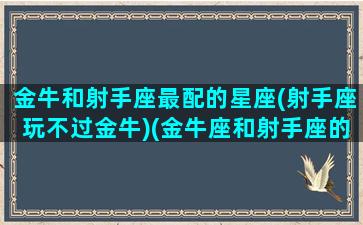 金牛和射手座最配的星座(射手座玩不过金牛)(金牛座和射手座的匹配)