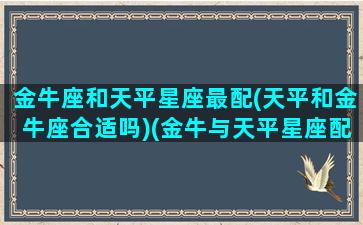 金牛座和天平星座最配(天平和金牛座合适吗)(金牛与天平星座配对)