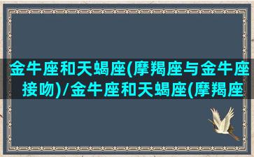 金牛座和天蝎座(摩羯座与金牛座接吻)/金牛座和天蝎座(摩羯座与金牛座接吻)-我的网站