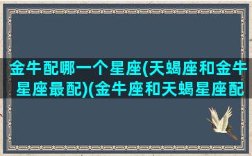 金牛配哪一个星座(天蝎座和金牛星座最配)(金牛座和天蝎星座配吗)