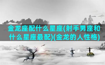 金龙座配什么星座(射手男座和什么星座最配)(金龙的人性格)