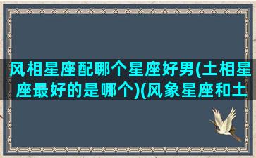 风相星座配哪个星座好男(土相星座最好的是哪个)(风象星座和土象星座合不合)