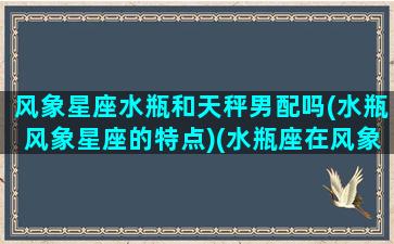 风象星座水瓶和天秤男配吗(水瓶风象星座的特点)(水瓶座在风象时代意味着什么)