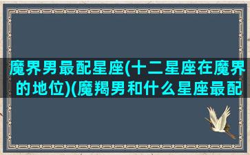 魔界男最配星座(十二星座在魔界的地位)(魔羯男和什么星座最配排行)